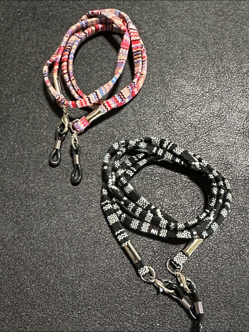 128.  Two Eye Glass Holder Canvas Straps